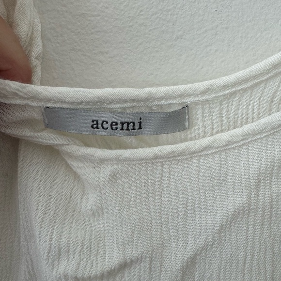 White Lace Hem Women Top - Picture 4 of 5